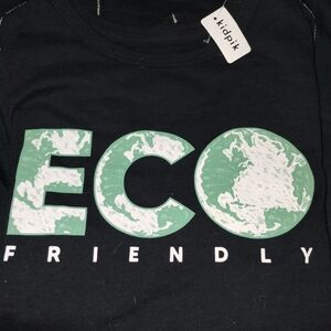 kidpik Black Eco Friendly Tee